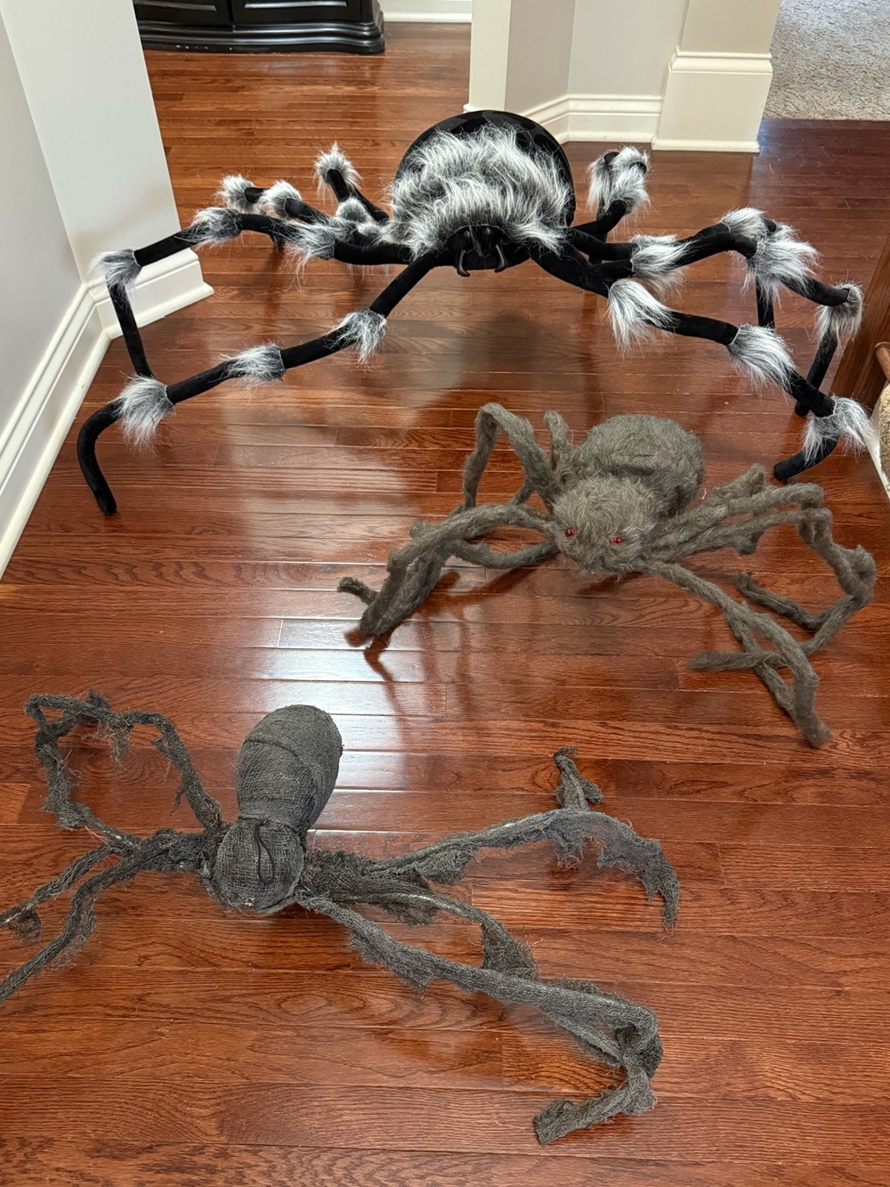 HUGE Halloween Spider Decoration Set